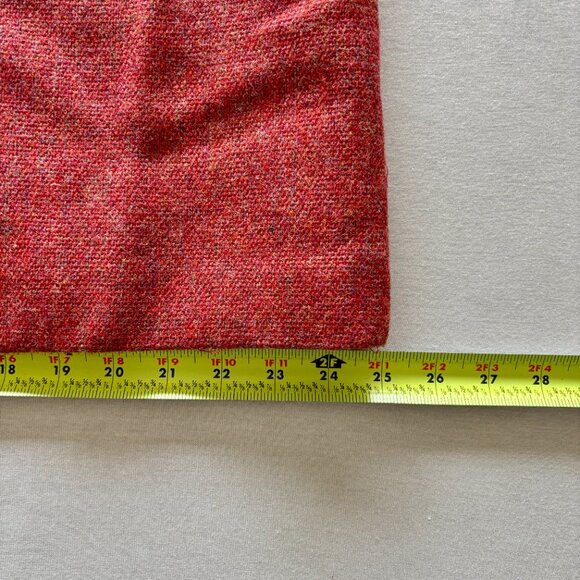 Vintage Cranberry Wool Tweed Weave Coat with Bakelite-Look Buttons Medium - Picture 15 of 16